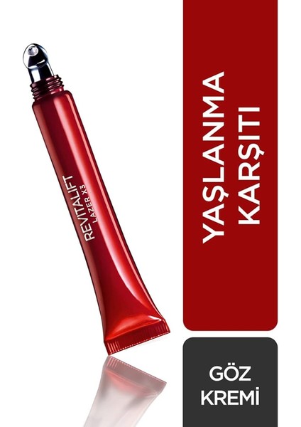 Parıs Revitalift Lazer X3 Yaşlanma Karşıtı Göz Bakım Kremi 15 ml