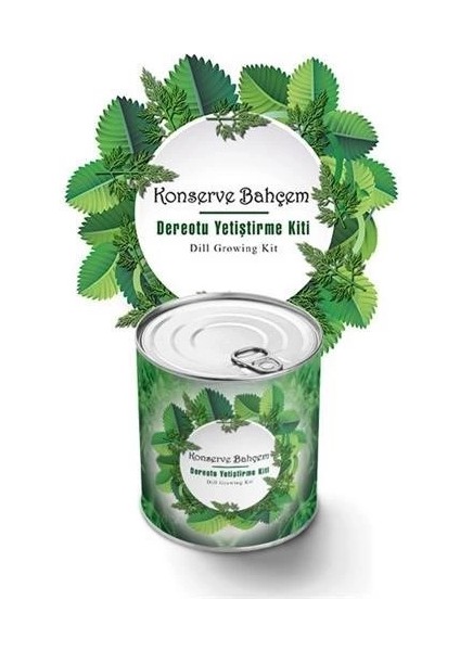 Konserve Bahçem Evde Konservede Dereotu Yetiştirme Kiti Aparatı