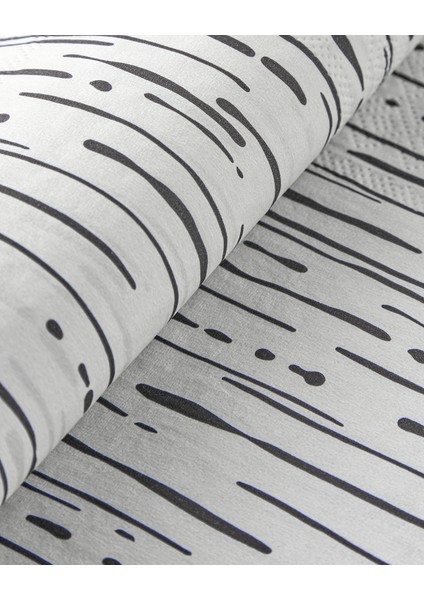 Darkness Kağıt 20'li Kağıt Peçete 33X33 cm Siyah - Beyaz modelleri