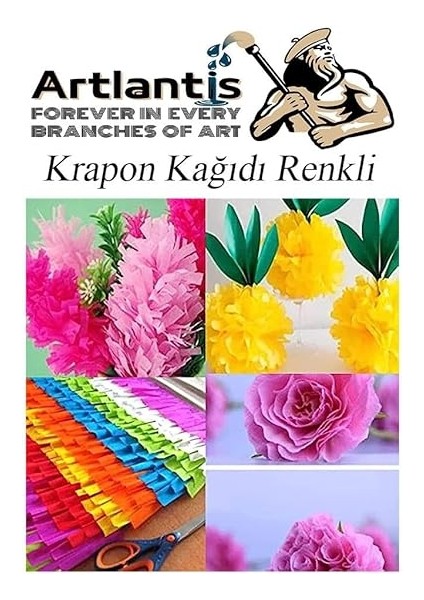 5 Li Fosforlu Krepon Kağıdı modelleri