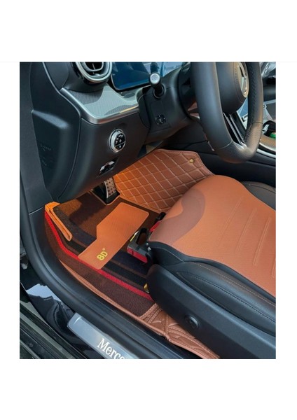 Mercedes C 200 D 2021-2025 Arası Aracına Özel 8d Çift Katmanlı Havuzlu Paspas Takımı