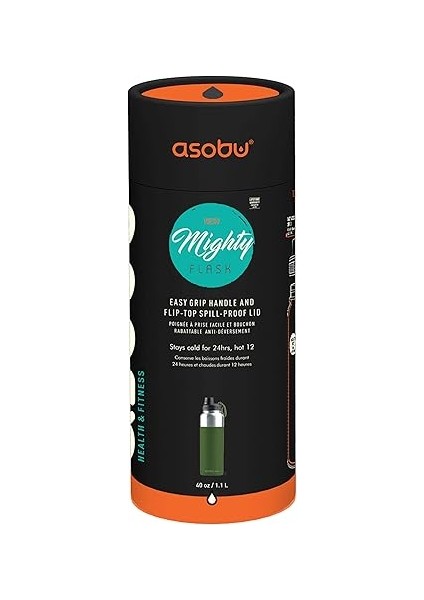 Bpa Içermeyen Mighty Içecek Şişesi, Paslanmaz Çelik, Kolay Saplı ve Kolay Erişilebilen Ağızlı, 12/24 Saat Sıcak/soğuk Tutar (Burger Kırmızısı) fiyatları