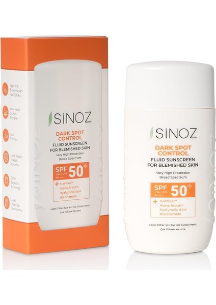 SPF50 Koyu Cilt Lekelerine Etkili Sıvı Yüz Güneş Kremi - Yeni Nesil Güneş Filtreleri Hibrit Formül 50 ml fiyatları