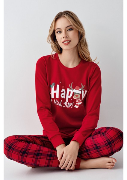 Kadın Kırmızı Pijama Takımı modelleri