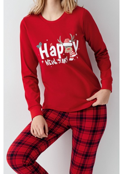 Kadın Kırmızı Pijama Takımı fırsatları