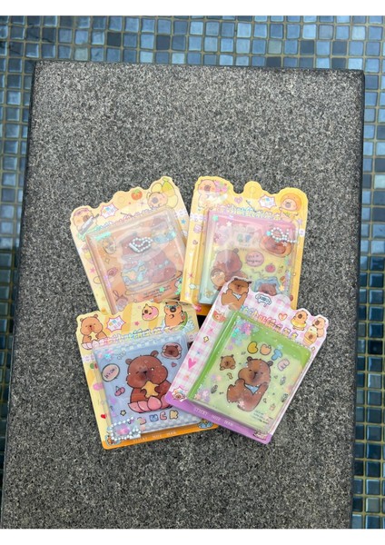 Capy Bara Tasarımlı Jel Kapaklı Not Defteri - Sticky Note Pad fiyatları