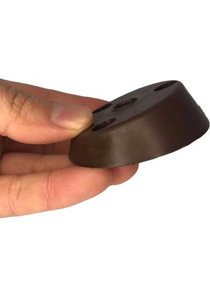 Ayak Tabanı Kahverengi Mobilya Masa Sehpa Ayağı Bağlantı Aparatı Açılı Plastik