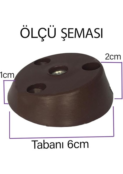 Ayak Tabanı Kahverengi Mobilya Masa Sehpa Ayağı Bağlantı Aparatı Açılı Plastik modelleri