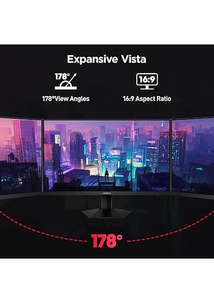 G2421V 23.8 Inç Monitör, 180Hz Oyun Monitörü, Qhd 2560X1440 Ips, Adaptive-Sync Premium, 2x HDMI 2.0 + Dp 1.4, Vesa 75X75MM, E-Spor Monitörler indirimleri
