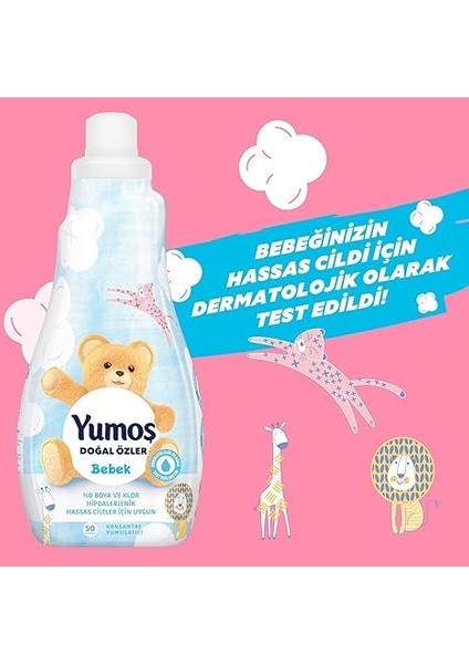 Konsantre Çamaşır Yumuşatıcısı Bebek 1200 ml 50 Yıkama 1 Adet indirimleri