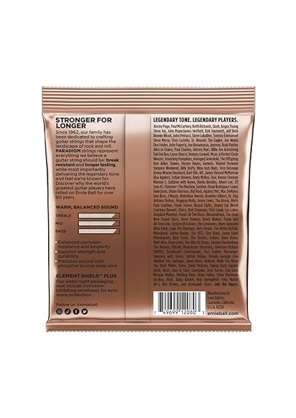 Ball Paradigma Ekstra Hafif Fosfor Bronz Akustik Gitar Telleri, Ölçü 10-50 fiyatları