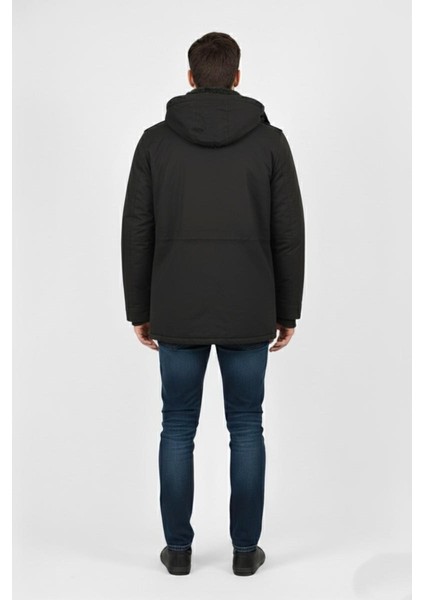 Erkek Spor Kanvas Kapüşonlu Parka 85134 BGL-ST04883 indirimleri