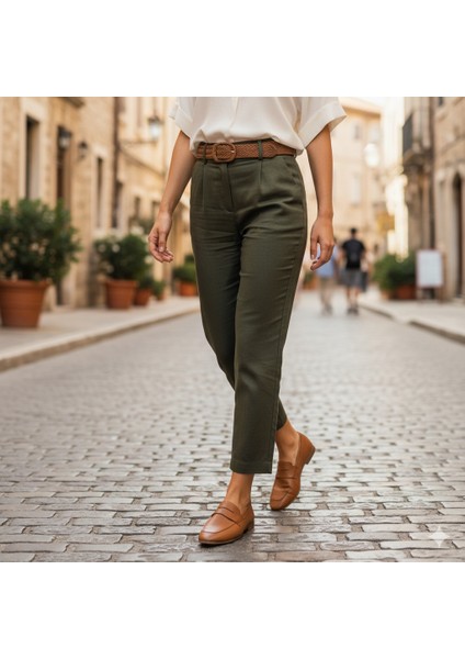 Taba Loafer Hakiki Deri Kadın Ayakkabı fırsatları
