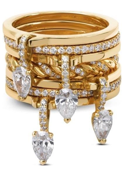 Çelik Taşlı Yüzük (Ayarlanabilir)