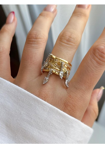 Çelik Taşlı Yüzük (Ayarlanabilir) modelleri