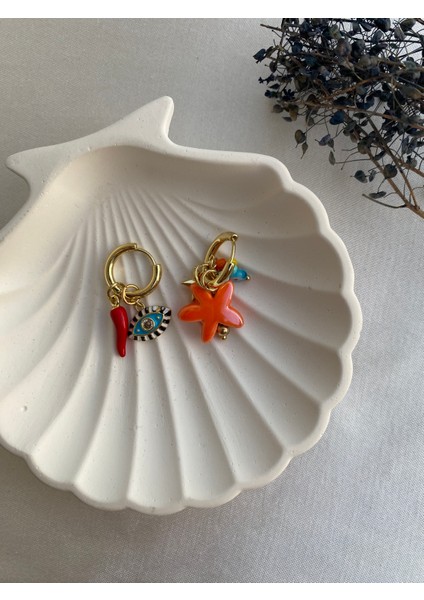 Ithal Renkli Charmlı Küpe fiyatları