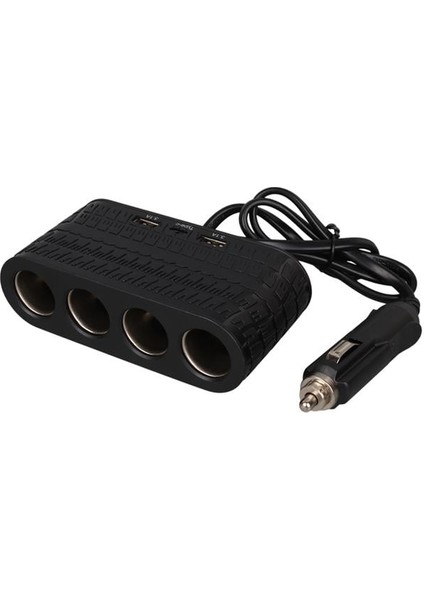 1654 12-24V Çift USB - Type-C 120W 80CM Kablolu 4'lü Araç Çakmak Çoklayıcı modelleri