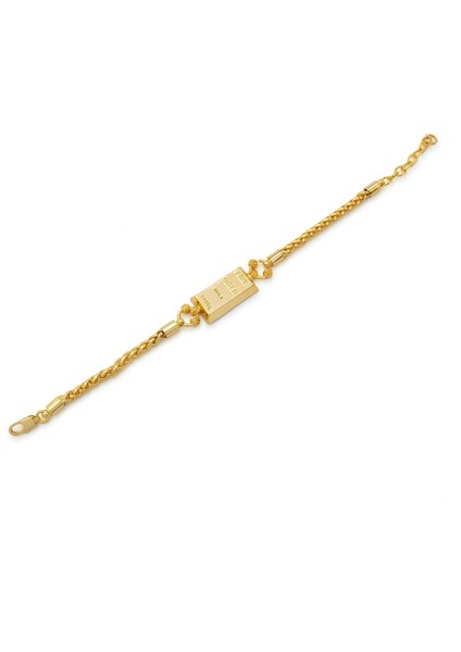 İmitasyon Altın Kaplama Örgü Desenli Külçe Bileklik BLK-1154 modelleri