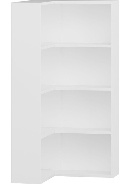 Adel 3 Raflı Köşe Kitaplık - Beyaz fırsatları