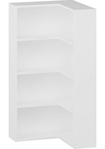 Adel 3 Raflı Köşe Kitaplık - Beyaz indirimleri