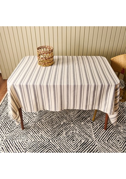 Soft Alno Masa Örtüsü - Ekru / Antrasit - 140X200 cm
