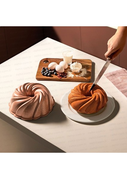 Buket Döküm Kek Kalıbı - Rose Gold - 9X24 cm fiyatları