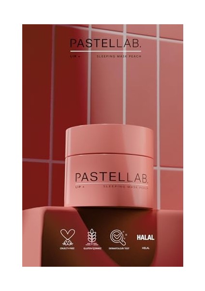 Pastel Pastellab. Lip Sleeping Mask - Dudak Bakım Maskesi Peach 10 gr