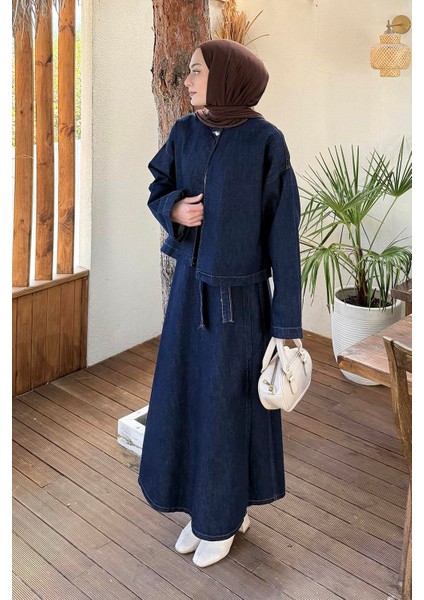 Etekli Kot Takım Koyu Mavi fiyatları