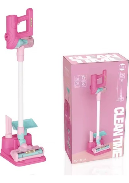 Pilli 4 Farklı Modlu Oyuncak Süpürge Temizlik Seti