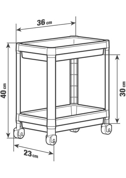 2 Katlı Tekerlekli Düzenleyici Raf, Banyo Dolabı, Mutfak Tezgah ve Evye Altı fırsatları