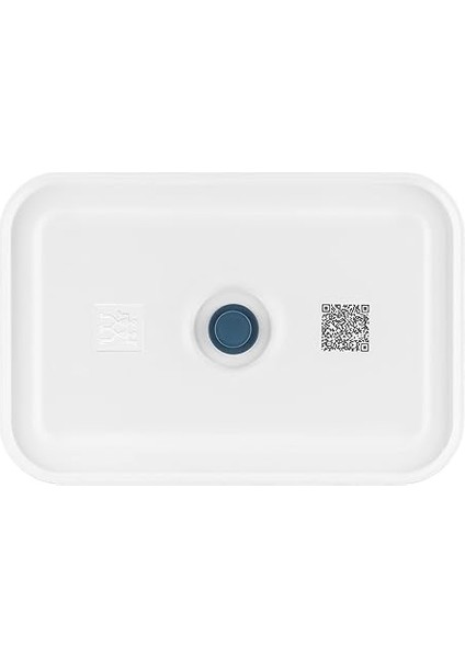 Fresh & Save Vakumlu Yemek Taşıma Kabı, L Düz, Plastik, Beyaz-Akdeniz Mavisi fırsatları