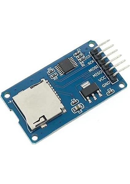 Sd Kart Modülü Hafıza Kartı Tf Kart Microsd Bellek Memory Spı Okuyucu Mikro Sd 3.3V 5V Arduino Data Kayıt Logger Ses Mp3