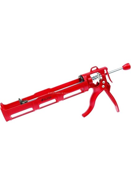 Dönerli Silikon Tabancası, Metal, Arka Mil Döküm, Mastik Sıkma Tabancası, Dayanıklı, Yapı Malzemeleri Için Uygun, Ergonomik, Tüm Silikon ve Mastik Modellerine Uyumlu, Premium Kalite