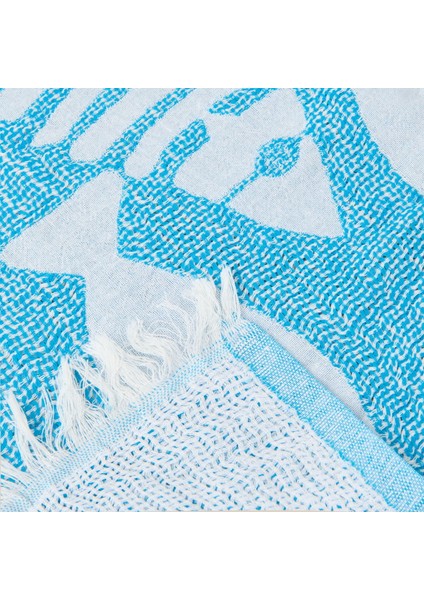 Soft Balık Desenli Peştemal - Mavi - 90X160 cm modelleri