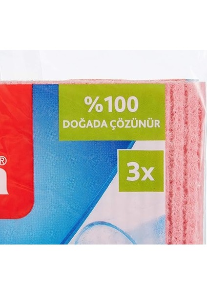 141161 Sünger Bez, Ekstra Dayanıklı, Çok Amaçlı, 3'lü Paket fiyatları