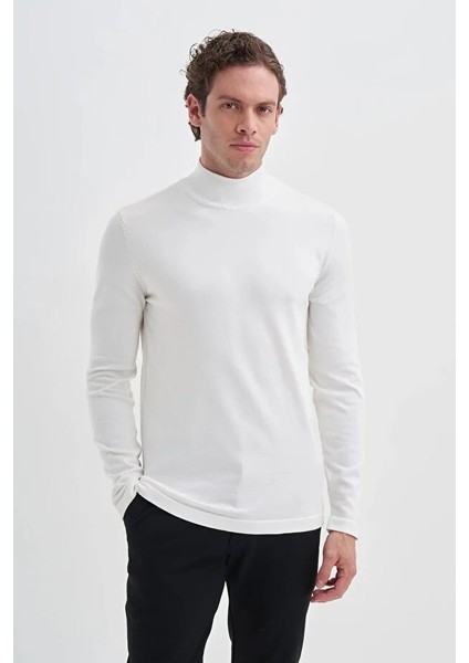 Slim Fit Viskon Karışımlı Premium Yarım Balıkçı KAZAK-30310 fırsatları