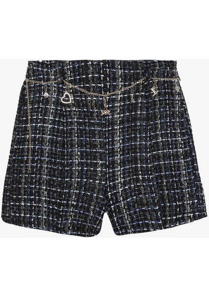 Zincir Detaylı Şort SRT01160 Lacivert fırsatları