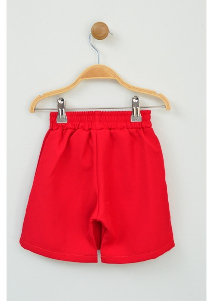 23 Nisan Siyah Fırfırlı Düğme Detaylı Kız Çocuk Şort Etek (5-16 Yaş)