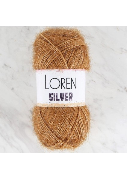 Leyloş Silver Kahverengi El Örgü Ipi - RS0054 - 34096