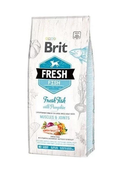Brit Fresh Balıklı ve Balkabaklı Yetişkin Köpek Maması 12 kg