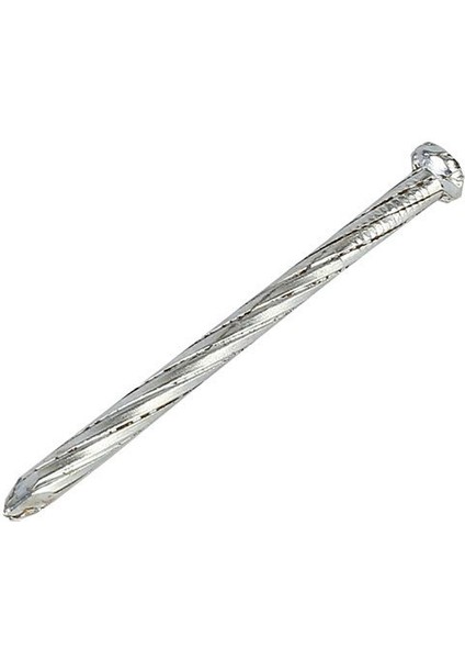 4X40MM Çizgili Beyaz Çelik Çivi 100 Adet