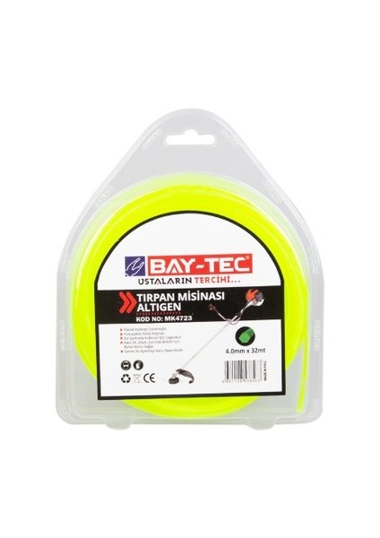 Bay-Tec Tırpan Misinası Altıgen 4.0mm x 32 mt