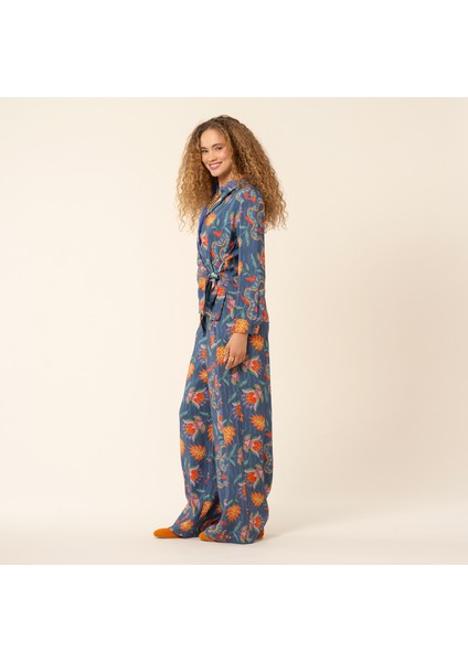 Tavas Dijital Baskılı Pantolon - Lacivert indirimleri