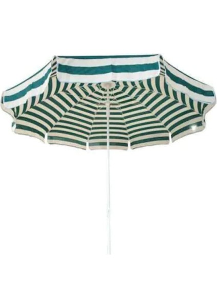Şemsiyesi 2.10 Metre Gölgelik Balkon Bahçe Teras Piknik Şemsiye Yeşil