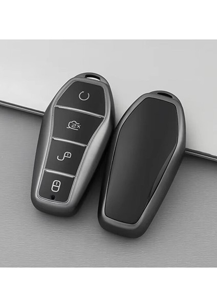 Byd Han Atto 3 Seal Dolphin Gri Silikon Anahtar Kılıfı Anahtar Kabı