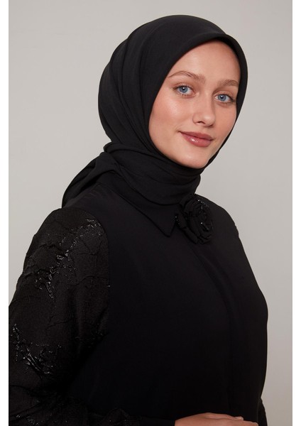 Siyah Lux Pamuk Cazz Eşarp