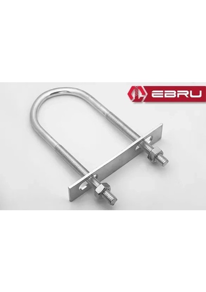 Buğz U Civata, Karşılık Demiri + Somunlu - M8X50 - 20 Set