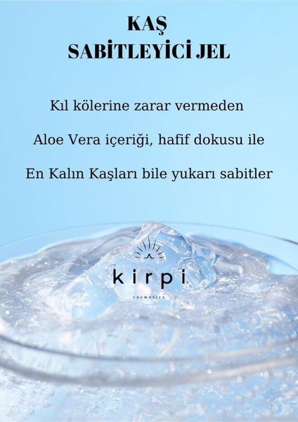 Kaş Sabitleyici Jel -Brow Fixing Gel Aloe Vera 8ml,2 Li Avantajlı Paket fırsatları