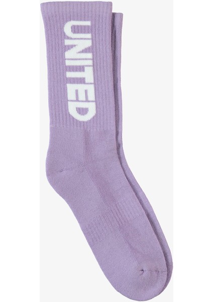 Unıted4 Kadın Mor Çorap