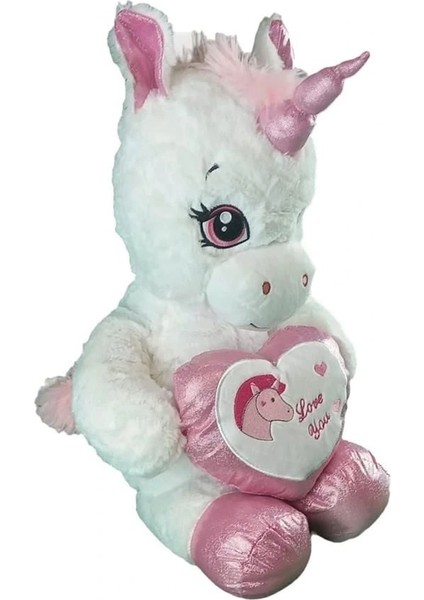 Buğz 63019 Peluş 60 cm Kalpli Boynuzlu At fiyatları